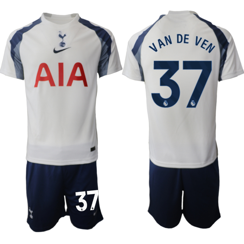 Men 2025-2026 Club Tottenham home White 37 Soccer Jersey